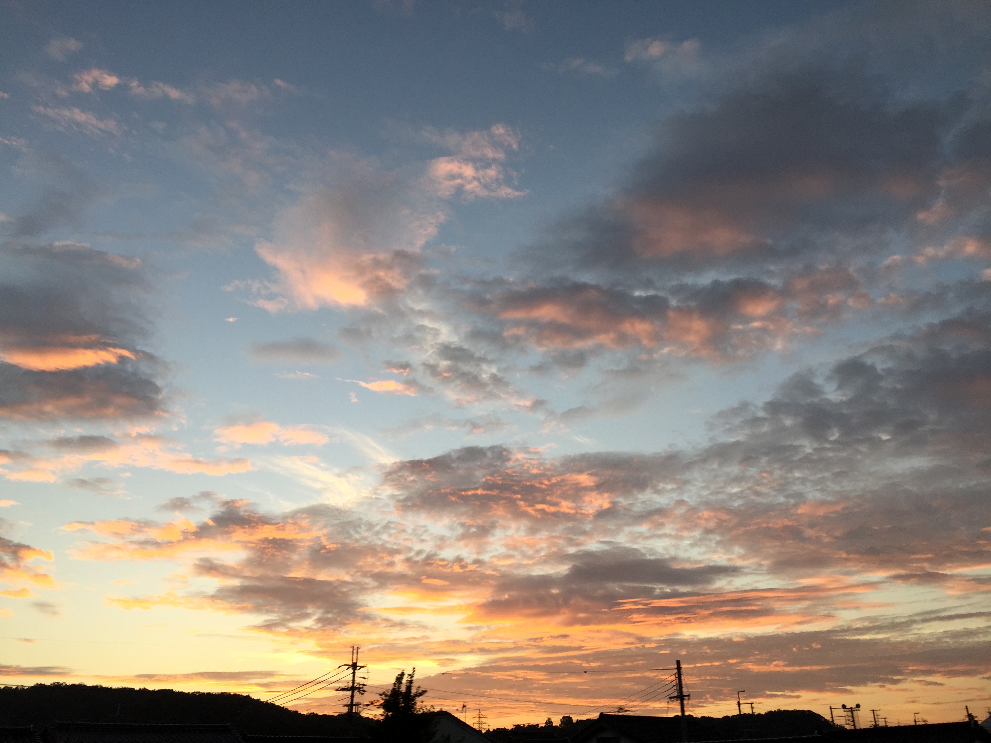 綺麗な夕日でした 丹波市の歯医者 あせい歯科